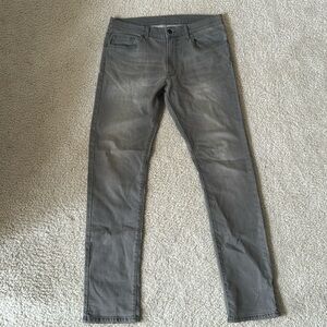 Men Uniqlo Grey Jeans 32W 32L